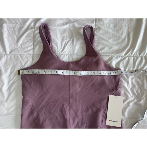 New Lululemon Glow Up Tank Top Size 14 Lavender Lux Built In Bra NWT - Picture 3 of 10